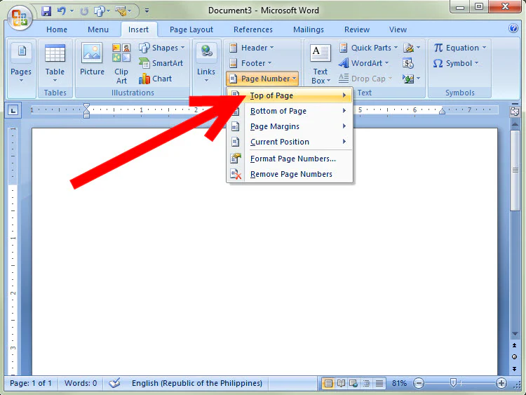 Menambahkan Nomor Halaman Microsoft Word agar Dokumen Rapi
