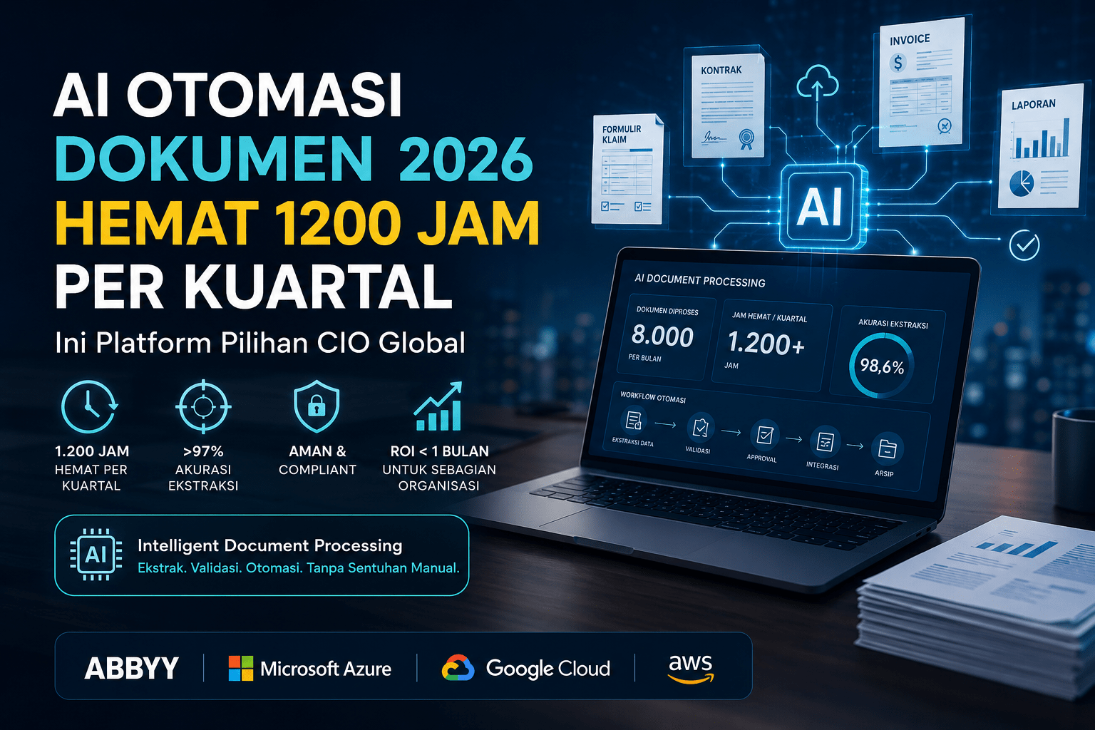 AI Otomasi Dokumen 2026 Hemat 1200 Jam per Kuartal, Ini Platform Pilihan CIO Global