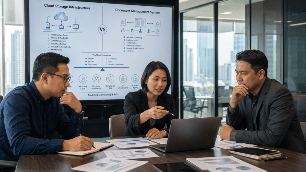 Perbandingan biaya cloud storage dan DMS enterprise