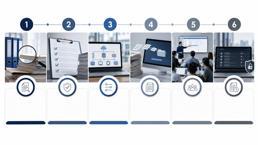 Tahapan migrasi cloud storage ke document management system